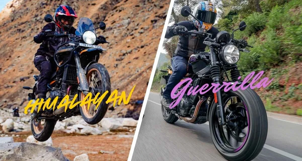 Royal Enfield Guerrilla 450 vs. Himalayan 450