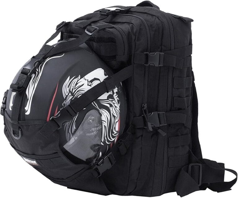 Universal Helmet Holder Net For Backpacks - Stretchy Storage Bag With Carabiners For Bike, Ski, Motorcycle Helmets & Gear 1 thumbnail image