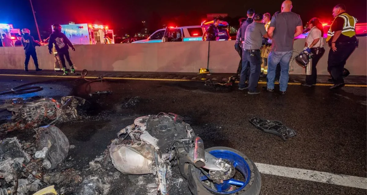 How a Single Blowout Sparked a Multi-Bike Blaze at Fort Worth