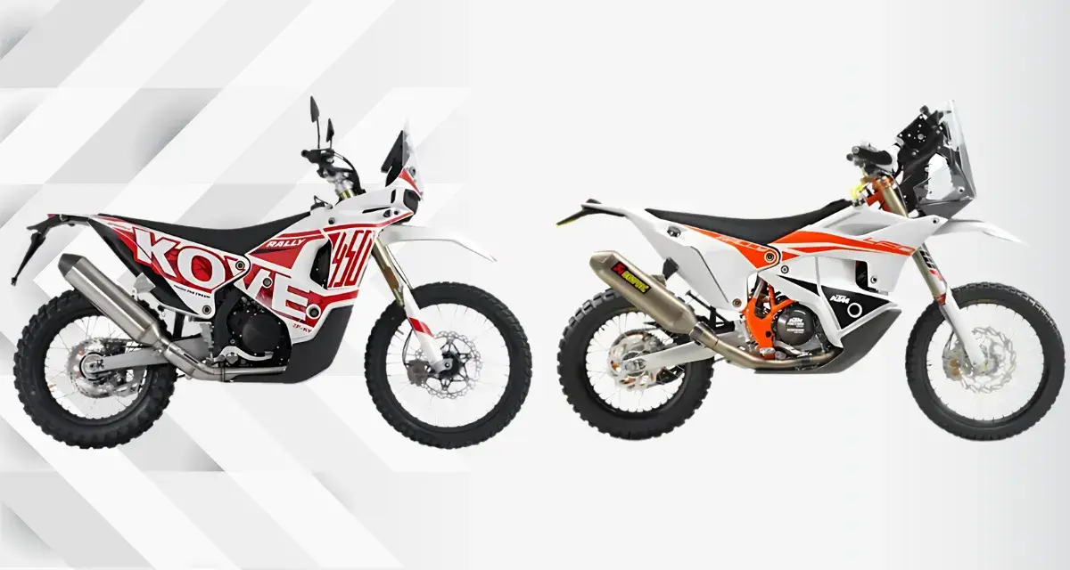 Kove 450 Rally vs KTM 450 Rally