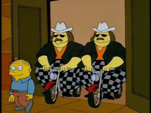 What Really Happened to the Fat Twins on Motorcycles? Fat twins featured in The Simpsons