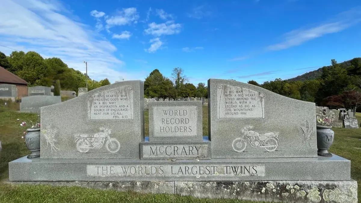 What Really Happened to the Fat Twins on Motorcycles? World's Largest GraveStone